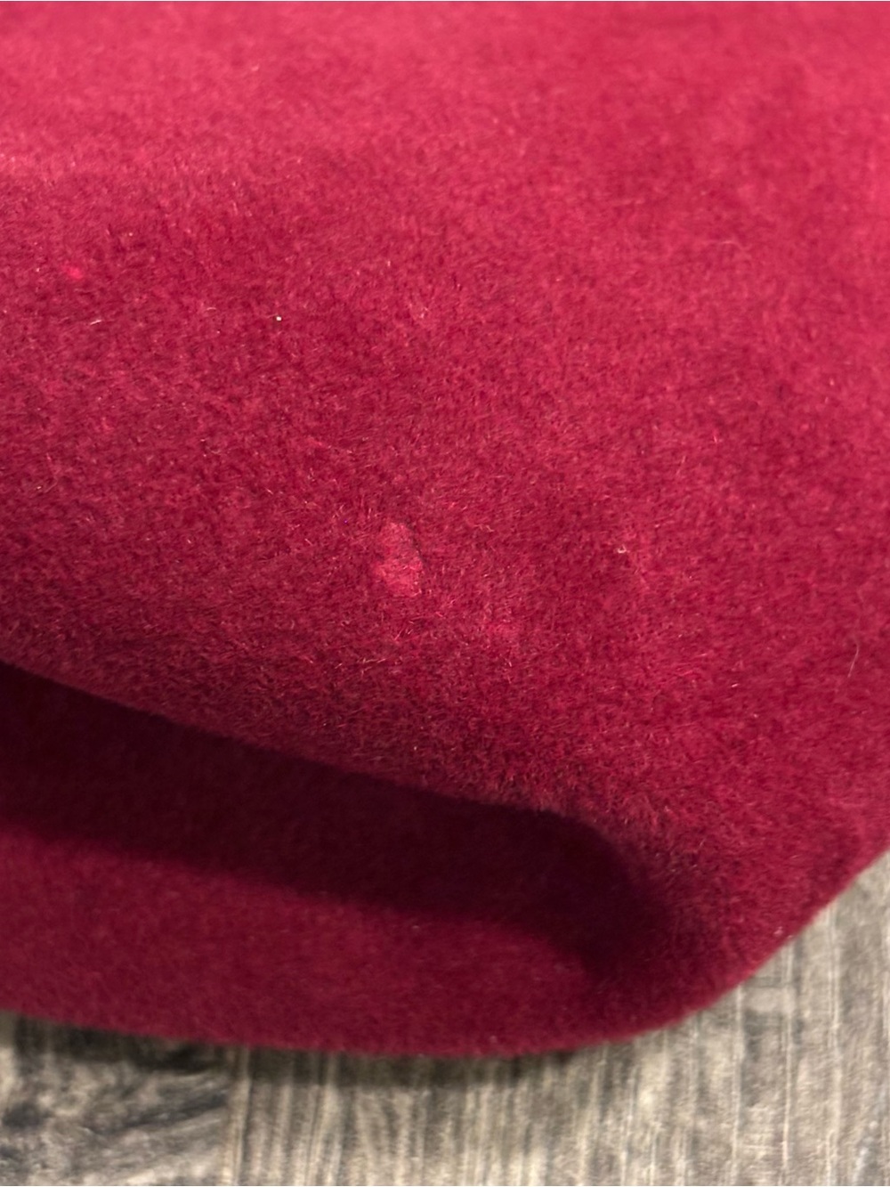 1950s Morris Moskowitz Vintage Maroon Wool Handbag with Bakelite Handle - Picture 13 of 14